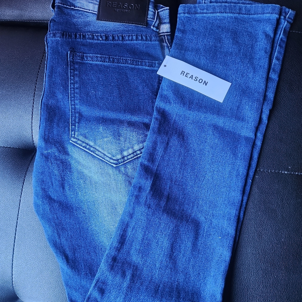 Ripped Jeans for men reason brand premium denim